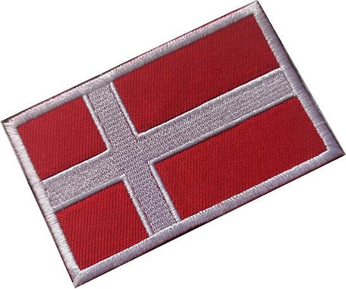 AuBor ®. Patch Scandinavië Denemarken 75mm x 50mm