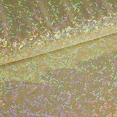 Funkytex dansstof Mistique Foil Hologram Goud 1,5 meter