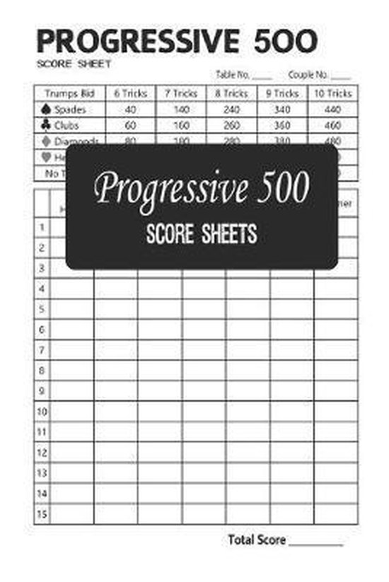 Progressive 500 Score Sheets, Jose Leath | 9781087317601 | Boeken | bol.com
