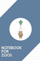 Notebook for Zoos: Dotted Journal with Brown Bear with Kite Design - Cool Gift for a friend or family who loves nature presents! - 6x9'' -