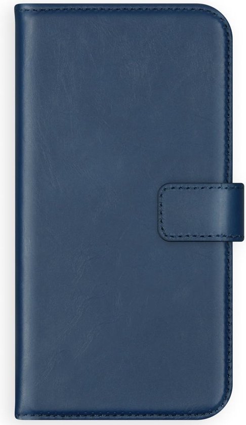 Selencia Hoesje Geschikt voor Samsung Galaxy A50 / A30s Hoesje Met Pasjeshouder - Selencia Echt Lederen Bookcase - Blauw
