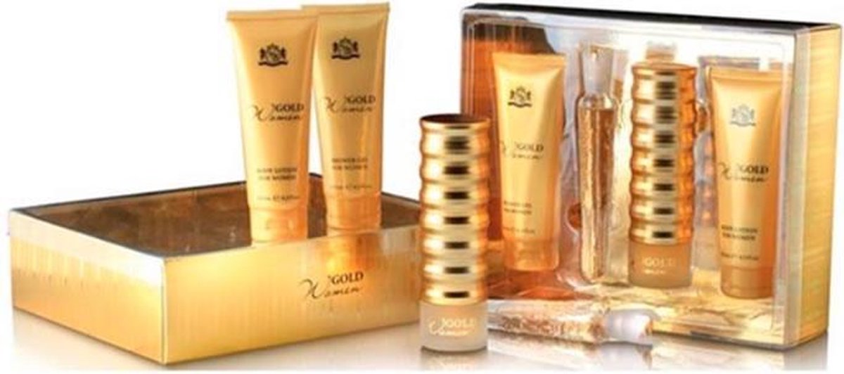 Cuba Paris Prestige Gold Eau De Parfum Spray 100ml Set 4 Pieces 2020