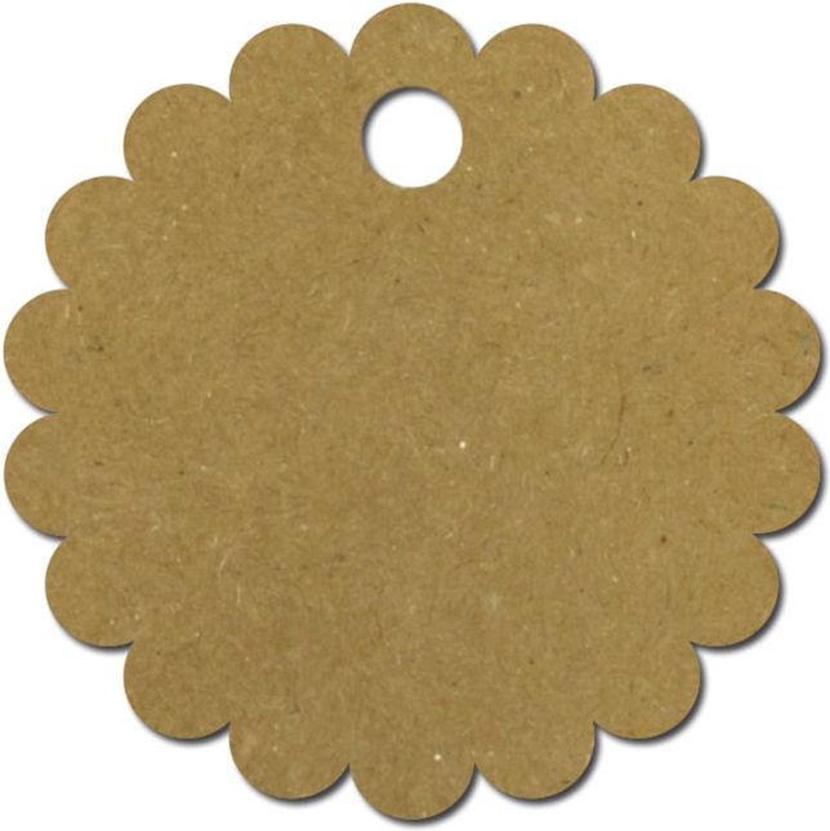 Meyco Hobby - 10 Cadeau Kaartjes met touw - Kraft Bloem