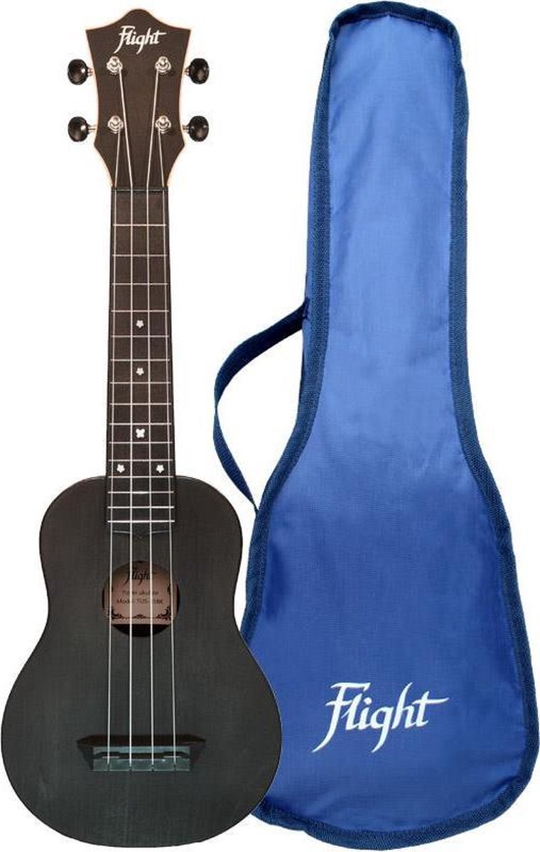 Flight Sopraan Ukelele - Travel Series - Zwart - TUS35BK