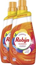 Robijn Klein & Krachtig Color Vloeibaar Wasmiddel - 2 x 40 wasbeurten - Voordeelverpakking