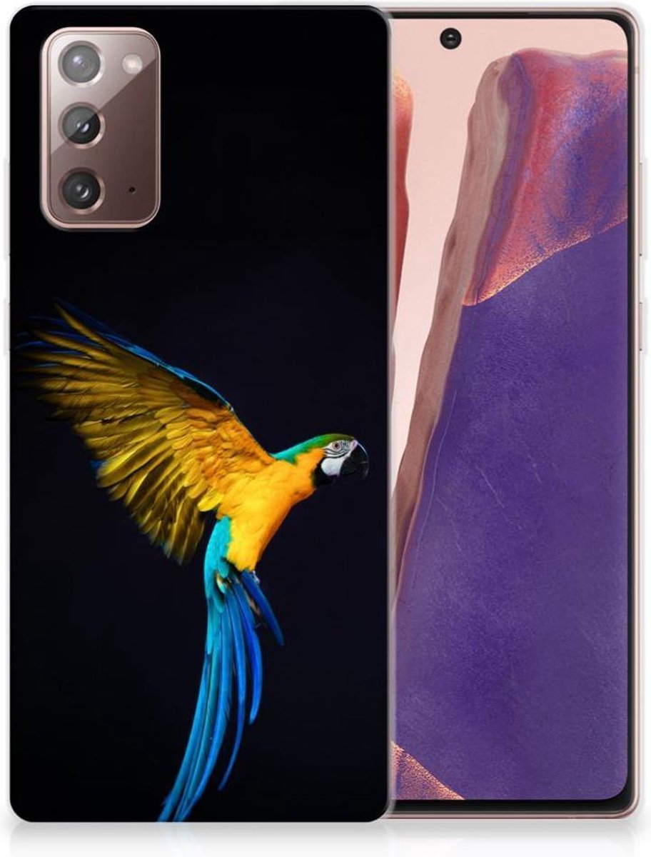 Samsung Note 20 TPU Hoesje Papegaai