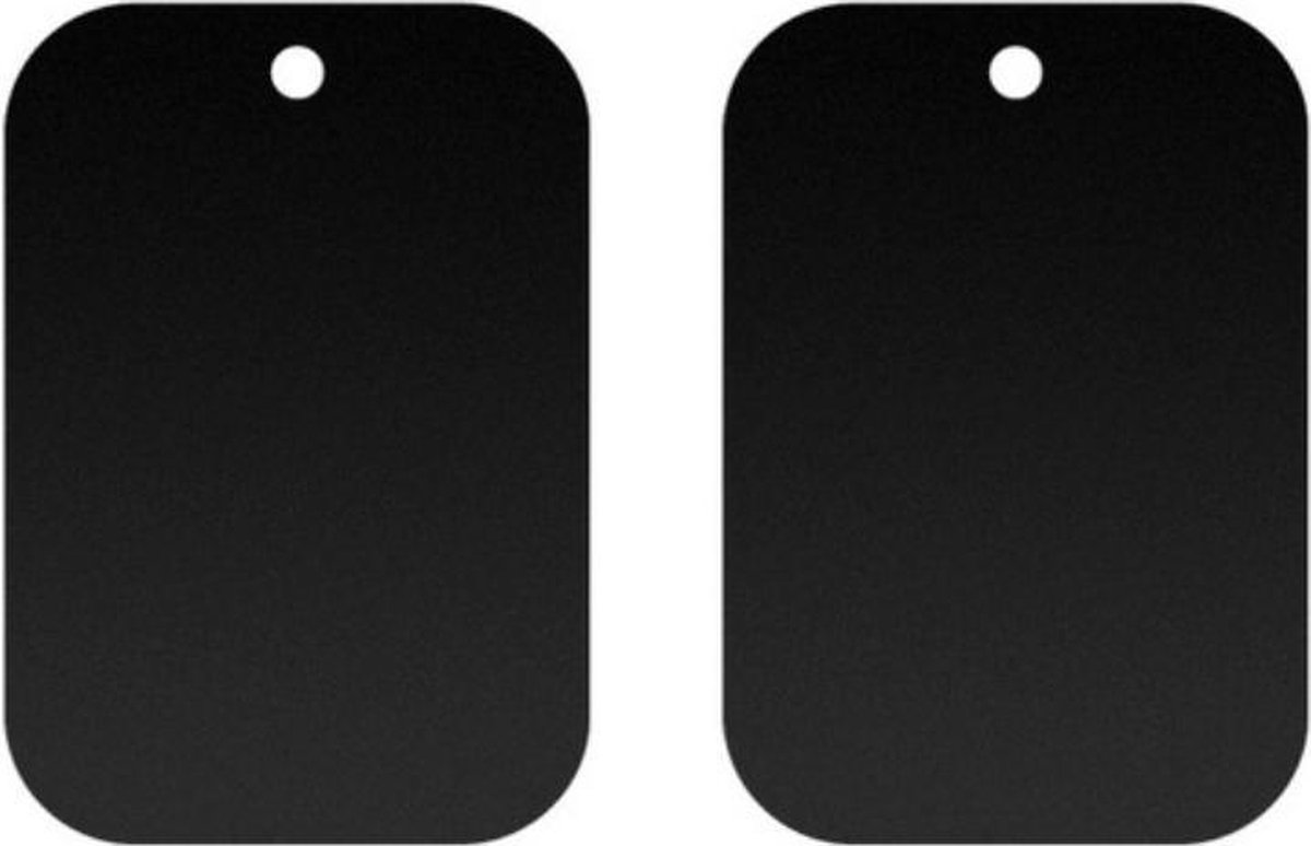 Metalen rechthoekige plaatjes Cabantis|Magneet telefoonhouder auto plaatjes (2 stuks)|Magneet plaatje|Telefoon sticker