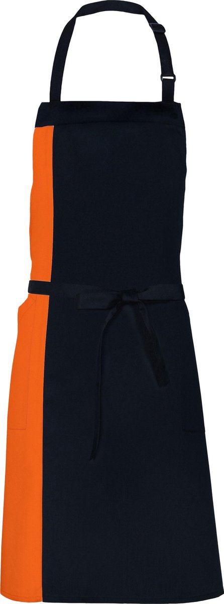 Link Kitchen Wear duoschort, Zwart/Oranje.