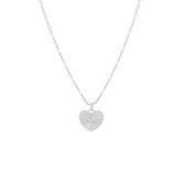 Glams Ketting Hart 1,4 mm 42 + 3 cm - Zilver