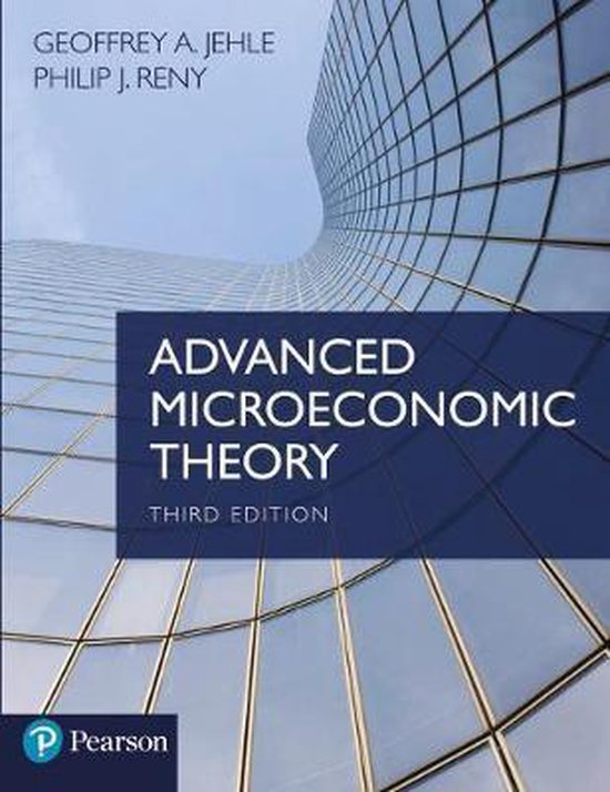 Advanced Microeconomic Theory 9780273731917 Geoffrey