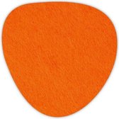 Kei onderzetters - Vilt - Oranje - 6 stuks - ø 9,5 cm - Tafeldecoratie - Glas onderzetter - Cadeau - Woondecoratie - Woonkamer - Tafelbescherming - Onderzetters Voor Glazen - Keukenbenodigdheden - Woonaccessoires - Tafelaccessoires