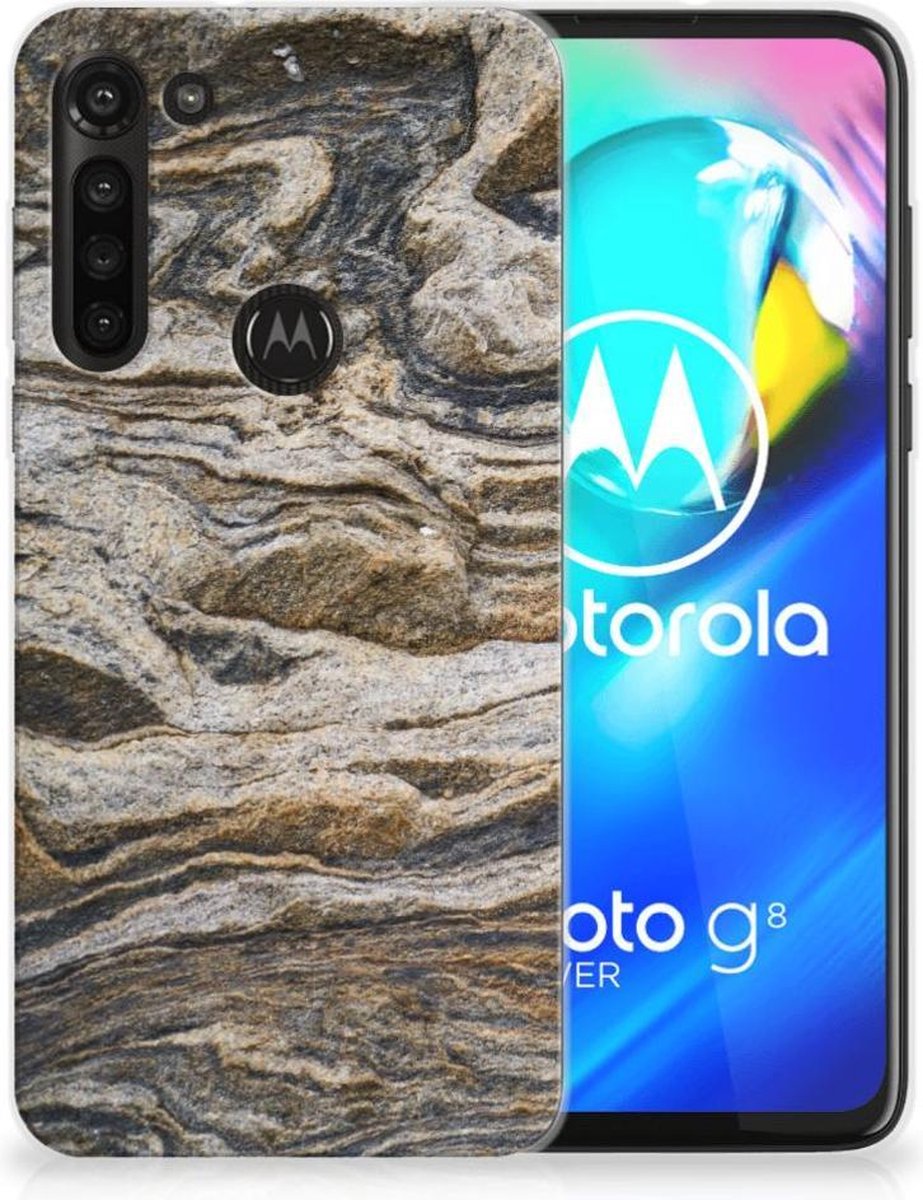 Motorola Moto G8 Power TPU Siliconen Hoesje Steen