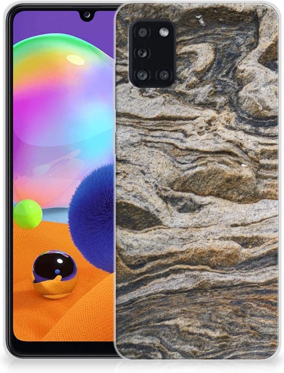 Samsung Galaxy A31 TPU Siliconen Hoesje Steen
