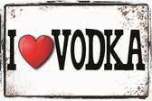 Wandbord - I Love Vodka