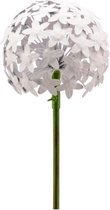 Tuinsteker metalen bloem Allium Wit sierui Small