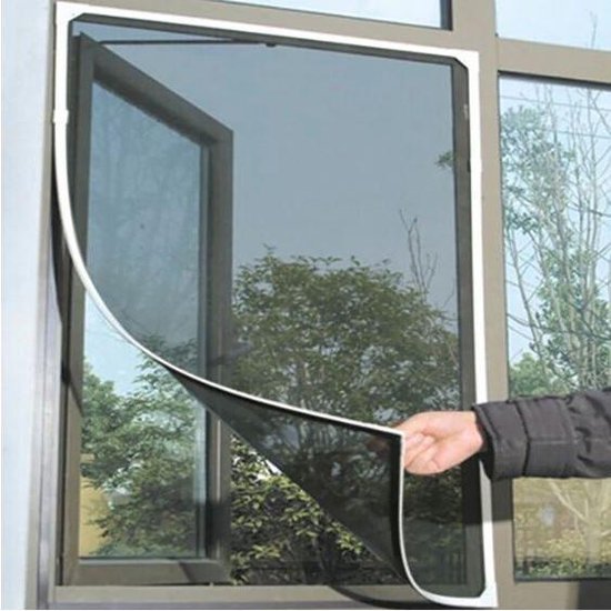 Regeringsverordening emulsie mouw Muggennet voor raam - Repgoods - 150x150 cm - Muggen - Insecten - Gordijn  tegen muggen... | bol.com