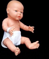 The Doll Factory Babypop Blank Jongetje 42 cm