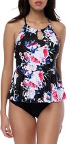 Tankini dames 2-delig - Bloemen Print - Maat XXL/2XL 'Tushainy'