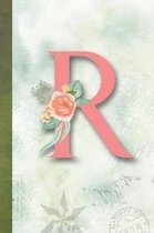 R: Beautifully Monogrammed Composition Book and Notebook for School, Home and Fun