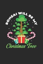 Bonsai will be my christmas tree: 6x9 Bonsai Trees - grid - squared paper - notebook - notes
