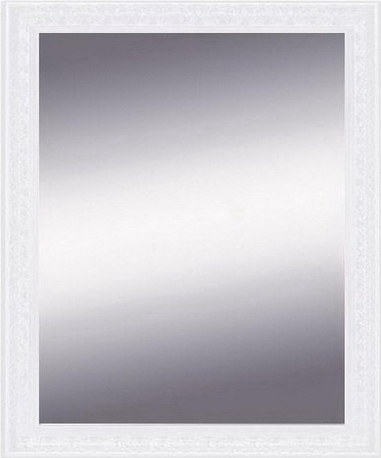 Pigment Onmiddellijk blik Witte Spiegel 51x71 – Saskia – Spiegel Wit – Wandspiegel Wit – Muur Spiegel  | bol.com