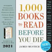 1000 Books à lire avant de mourir Page Calendrier -A-Day 2021