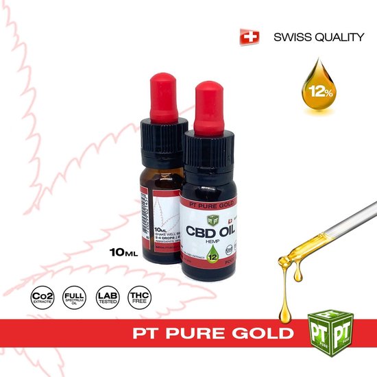 PT Pure Gold - CBD Oil 12% - 10ml