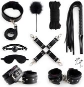 BDSM Set XXL - Bondage Sex Speeltjes Kit - Zwart - Discreet Verpakt!