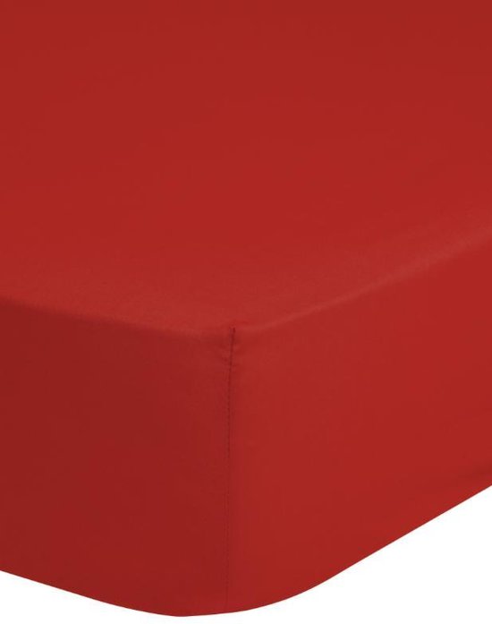 Better Night hoeslaken 180x200 Strijkvrij katoen rood kleur