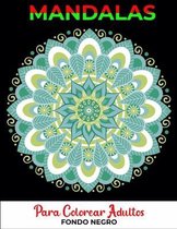 Mandalas Para Colorear Adultos Fondo Negro