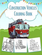 Construction Vehicles Coloring Book