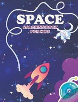 Space coloring book for kids