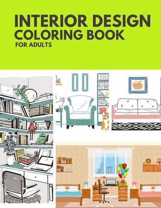 Interior Design Coloring Book For Adults, Sarah M Mohsen