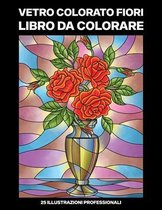 Vetro Colorato Fiori Libro da Colorare