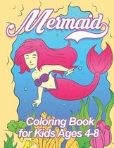 Mermaid Coloring Book For Kids Ages 4-8