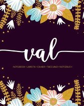 Val: Notebook - Libreta - Cahier - Taccuino - Notizbuch: 110 pages paginas seiten pagine