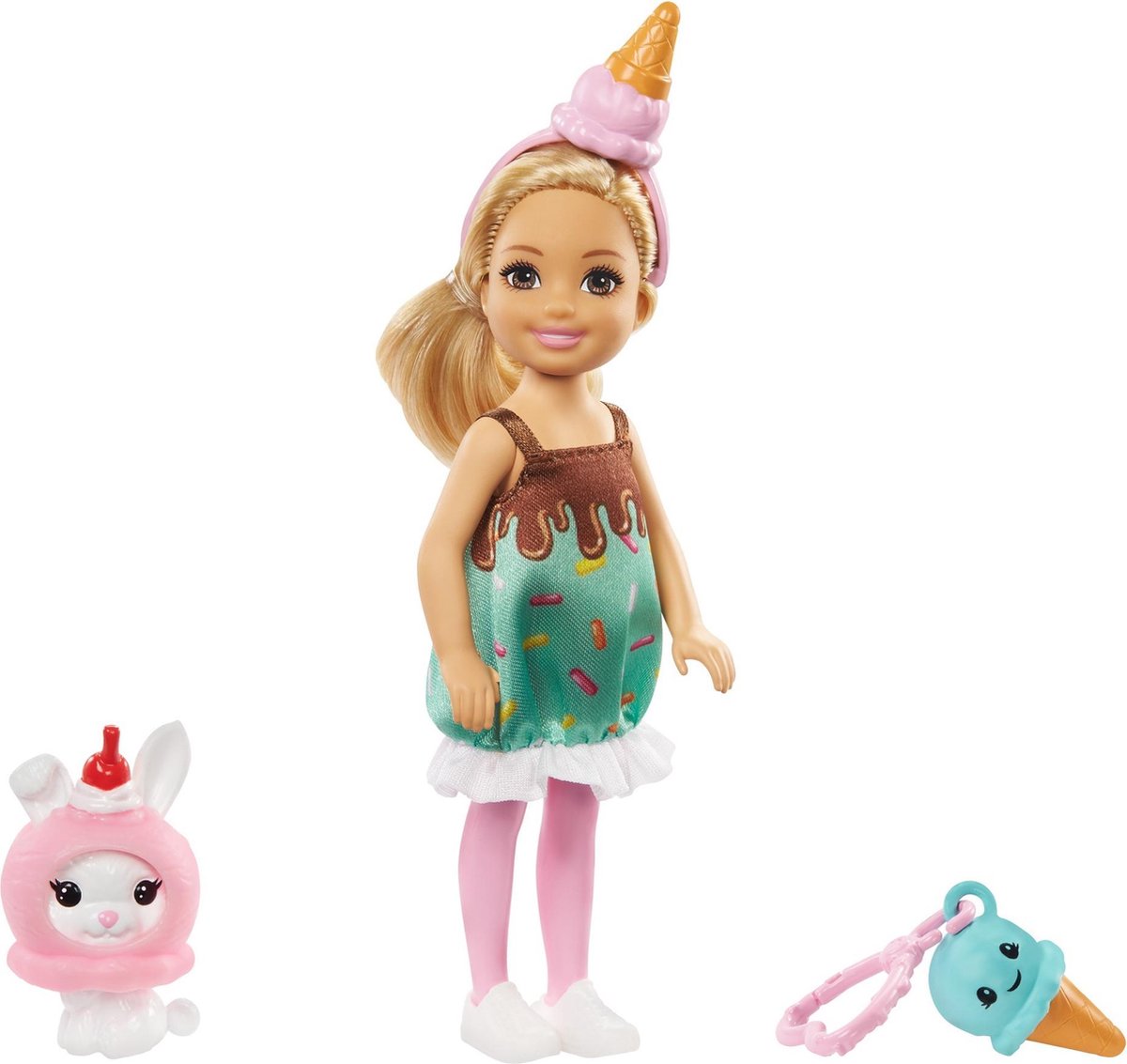 ik heb het gevonden Laag Beperken Barbie Chelsea Costume Doll - Ijsjes | bol.com