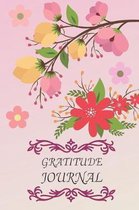 Gratitude Journal: Pink Flower Blossom Image Cover - Simple Prompts To Write & Draw With Happiness Scale, Bliss Daily Gratitude Planner
