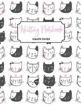 Knitting Notebook Graph Paper: Knitting Notebook, Graph Paper Notebook, Ratio 2:3 with 100 Pages, Cats
