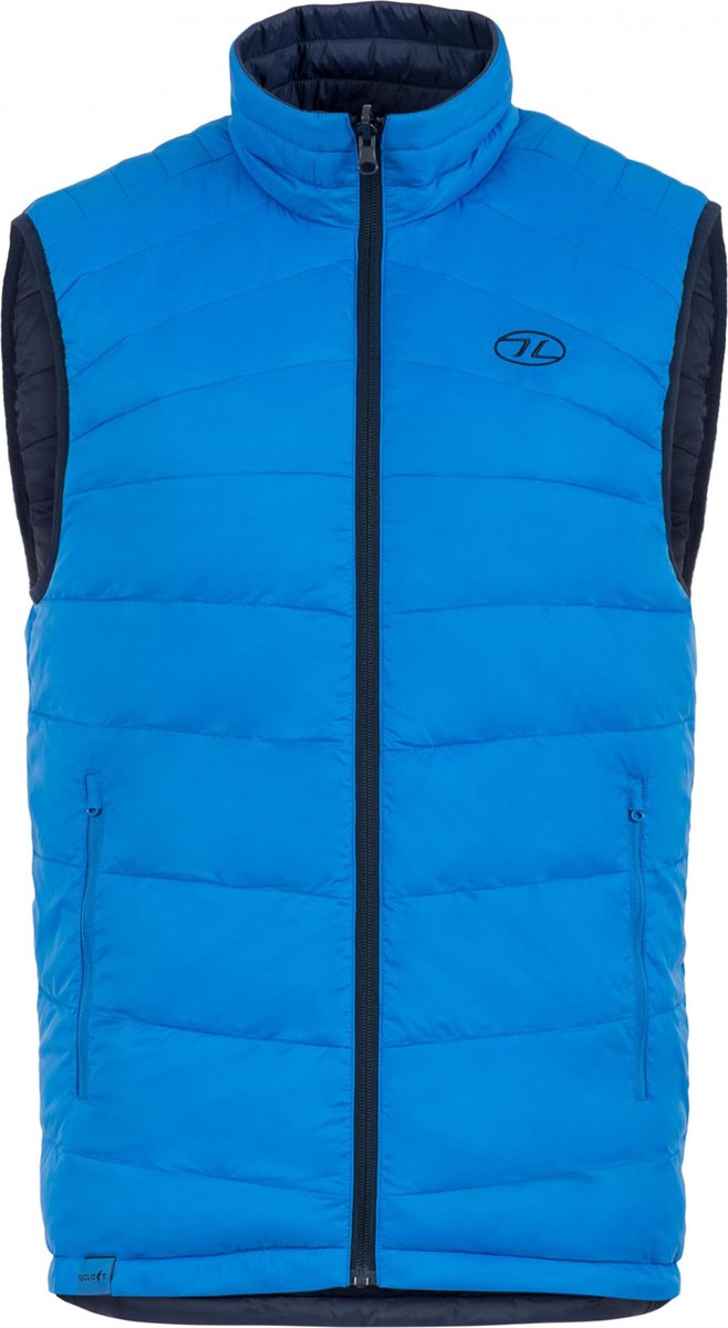 Highlander Bodywarmer Reversible Heren Nylon Blauw