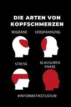 Die Arten Von Kopfschmerzen Migr�ne Verspannung Stress Klausurenphase: A5 Geschenkbuch LINIERT f�r Informatik Studenten - Programmierer - Geschenkidee