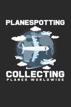 Planespotting collecting planes: 6x9 Collecting - grid - squared paper - notebook - notes