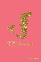 99% Mermaid 2020 Planner: Weekly + Monthly Views - Pretty Pink Mermaid - 6x9 in - 2020 Organizer with Bonus Dotted Grid Pages + Inspirational Qu