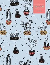 Sketch 110 Pages: Cactus Sketchbook for Kids, Teen and College Students - Succulent Llama Pattern