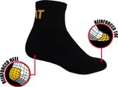 CATERPILLAR SOKKEN - CAT Work Quarters sokken - 43/46 - zwart - 3 paar