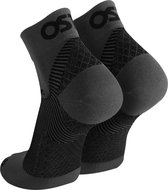 OS1st FS4 korte compressie sport hielspoor sokken Grijs – Maat XL (47-50)