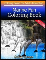 Marine Fun Coloring Book For Adults Relaxation 50 pictures