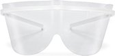 Veiligheidsbril / beschermbril / spatbril, transparant & unisex, past over elke correctiebril | twee schermen meegeleverd.