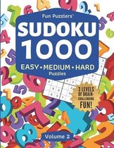 Fun Puzzlers Sudoku 1000: Easy, Medium & Hard Puzzles (Volume 2)