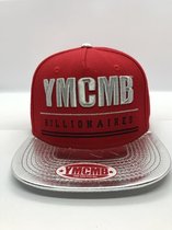 YMCMB Red/Silver Billionaires Snapback